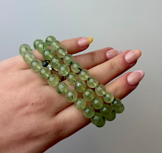 Prehnite bracelets