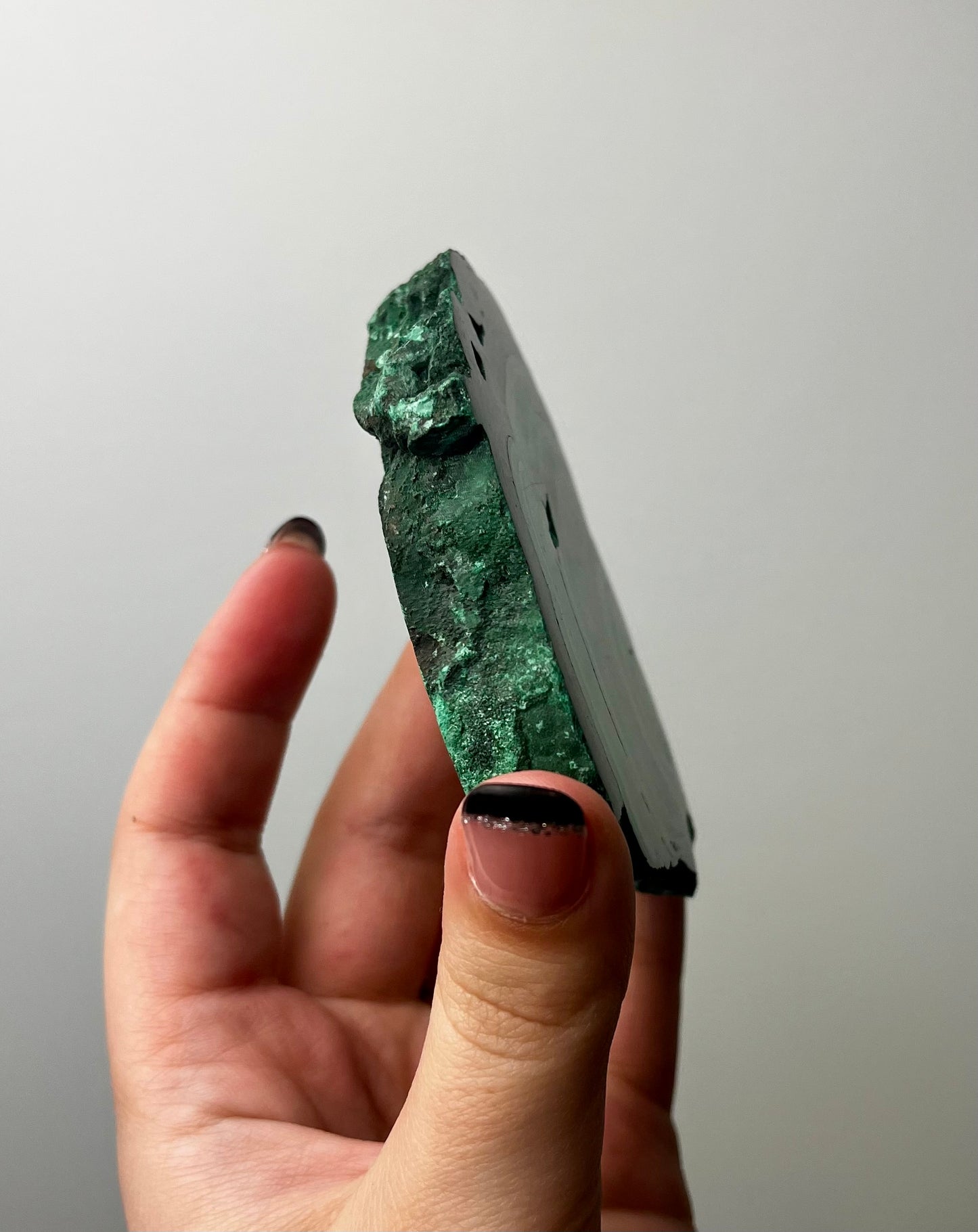 Malachite slab