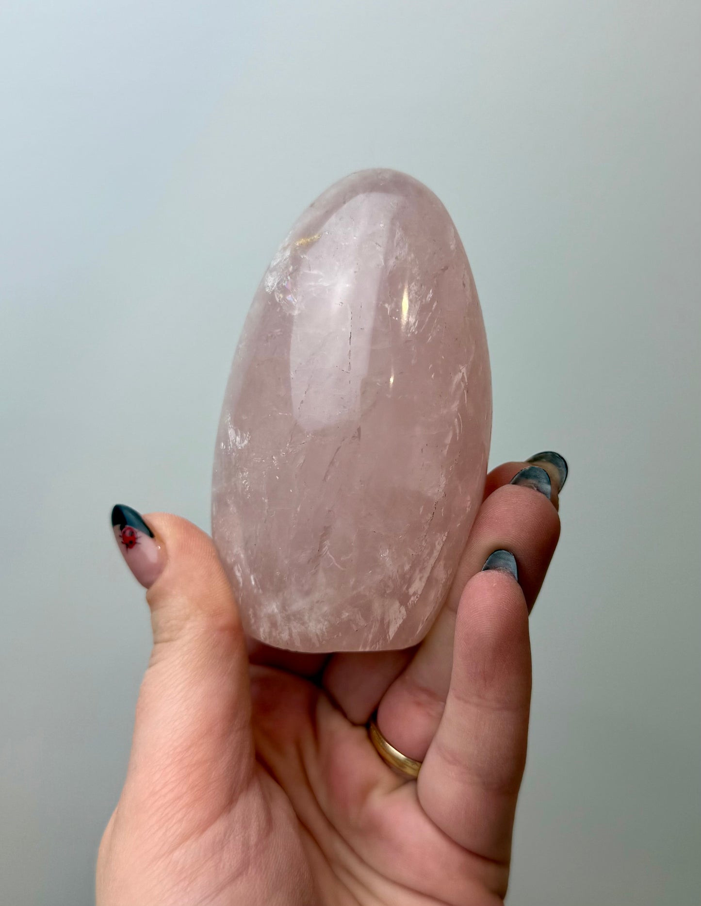 Rose quartz freeform