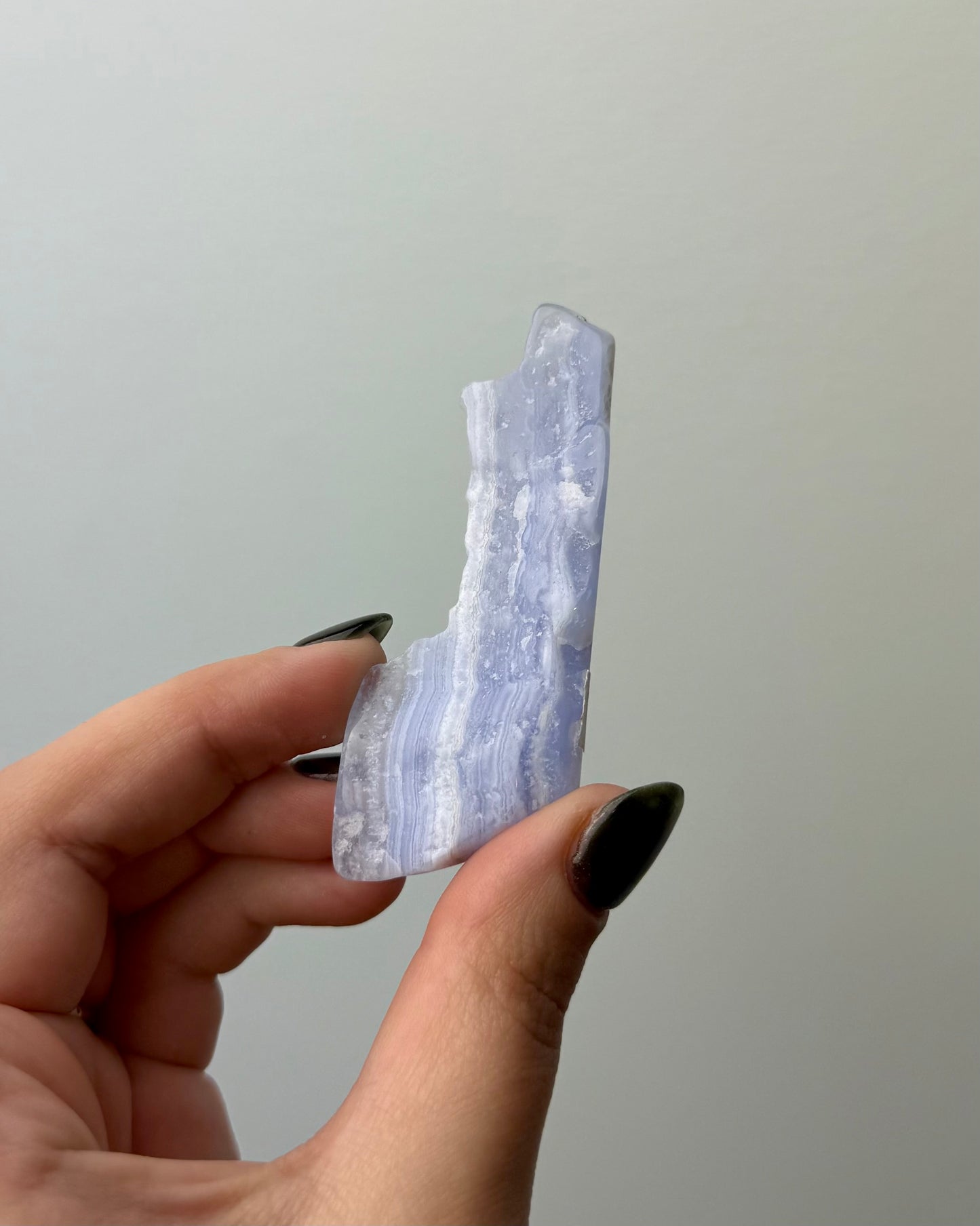 Blue lace agate slab