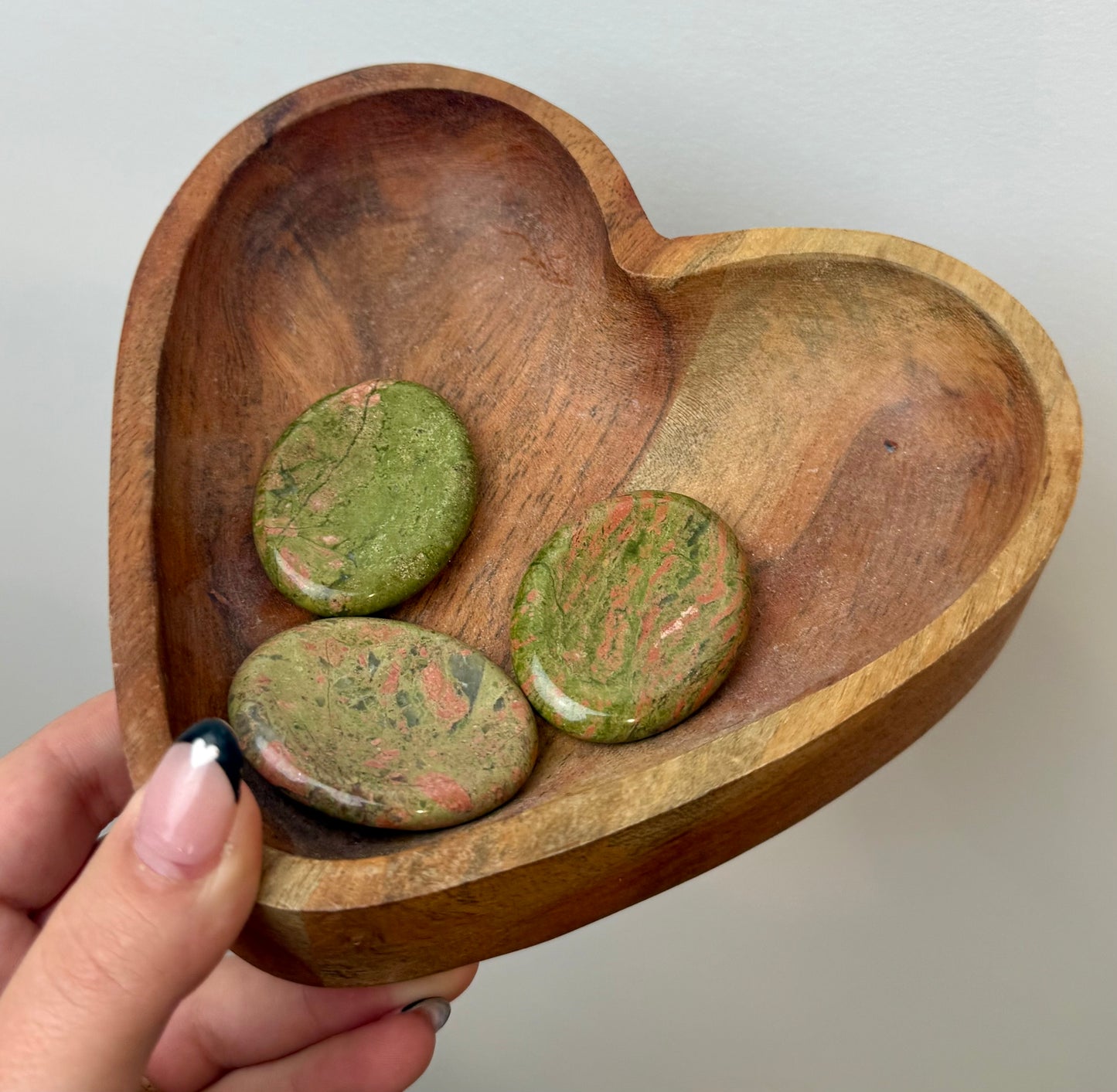 Unakite worry stones