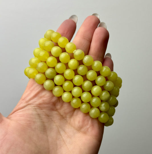 Lemon jade bracelets