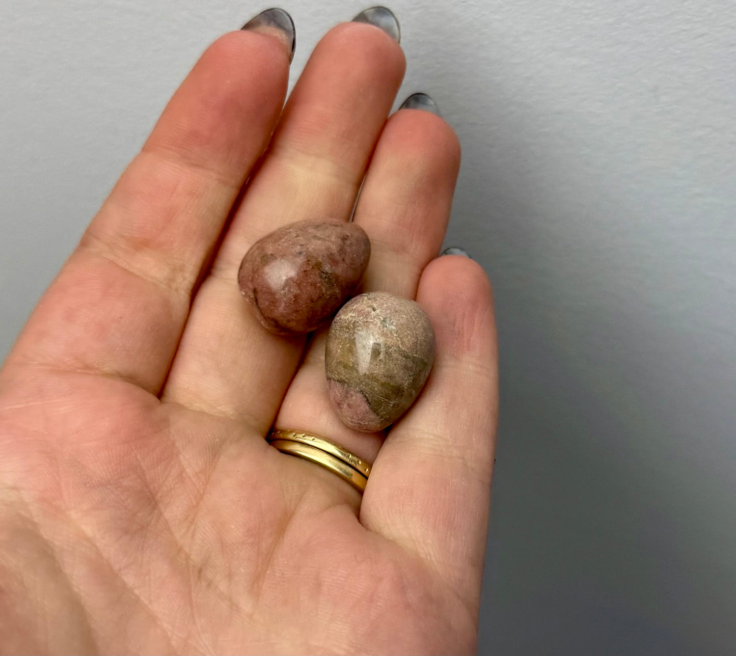 Rhodonite mini eggs