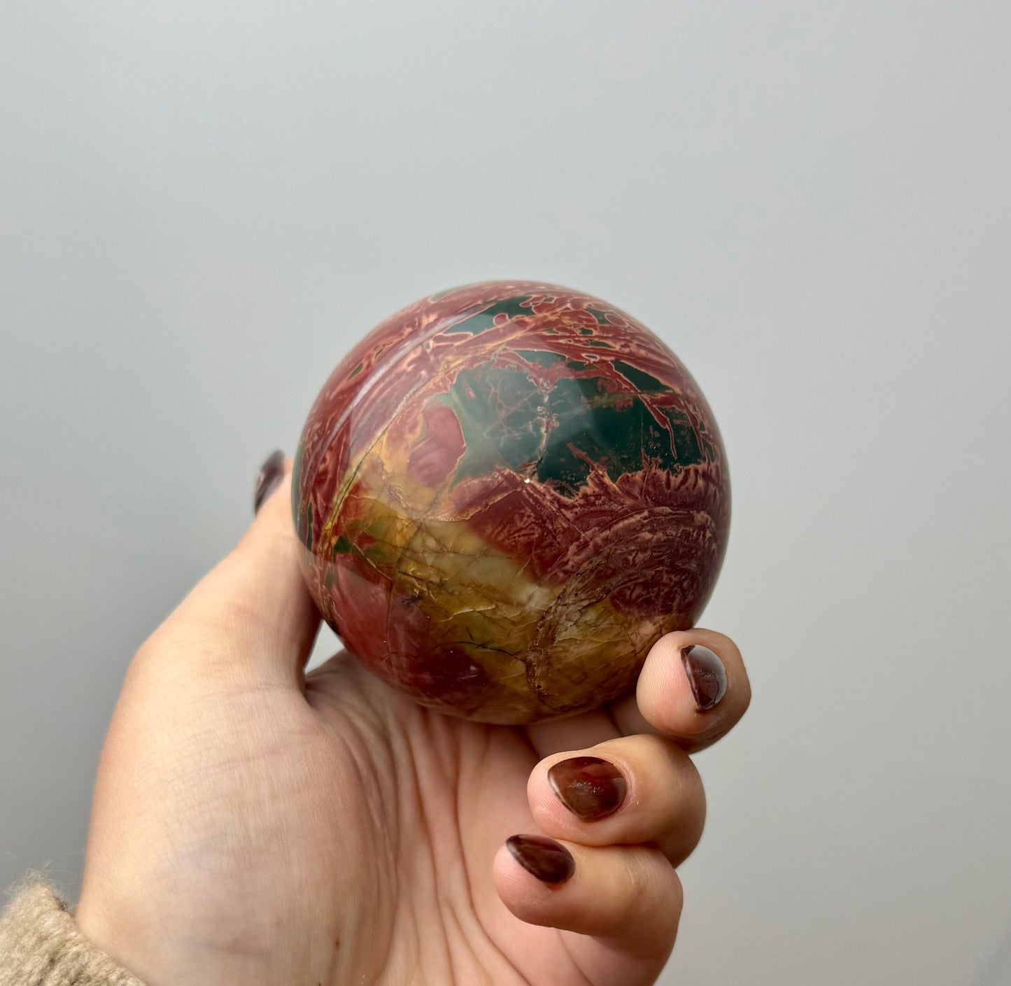 Cherry creek jasper sphere
