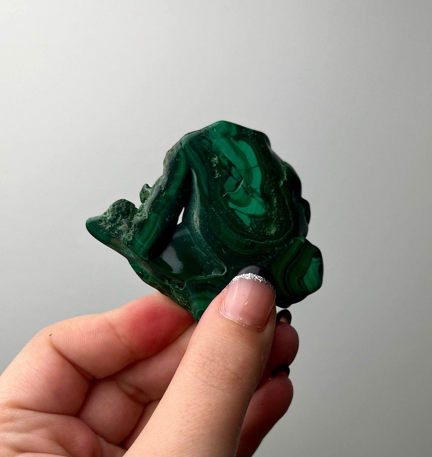 Malachite slab