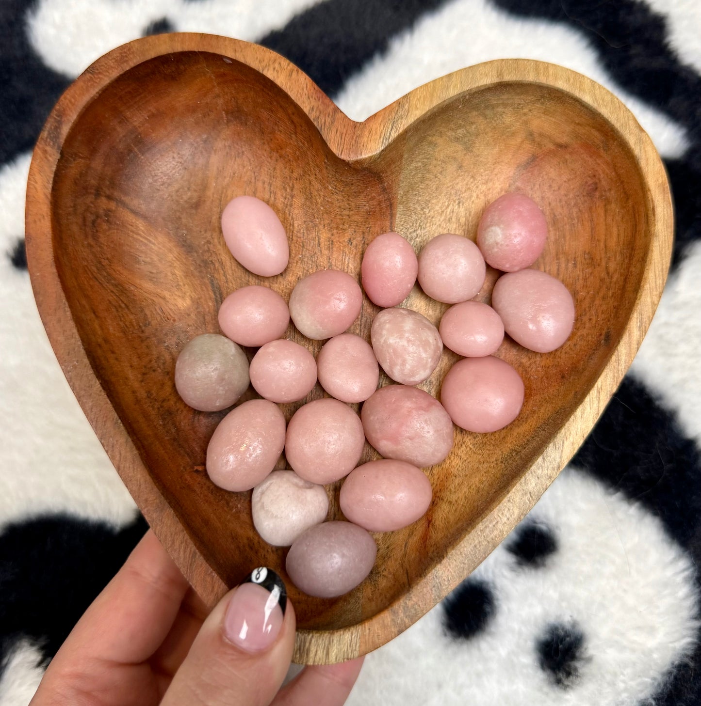 Pink opal smaller tumbles