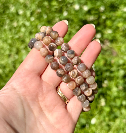 Black moonstone bracelets