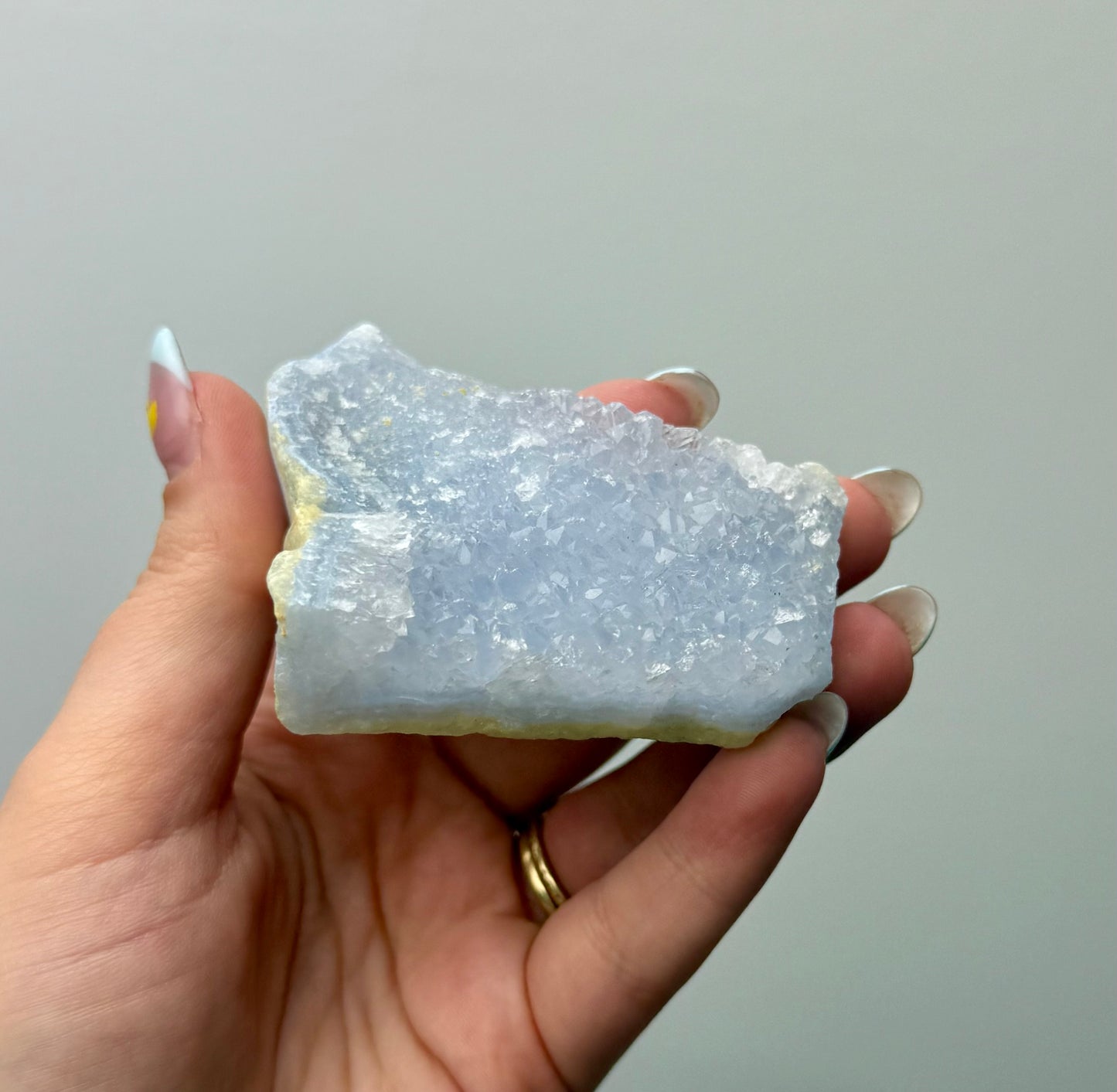 Blue chalcedony raw