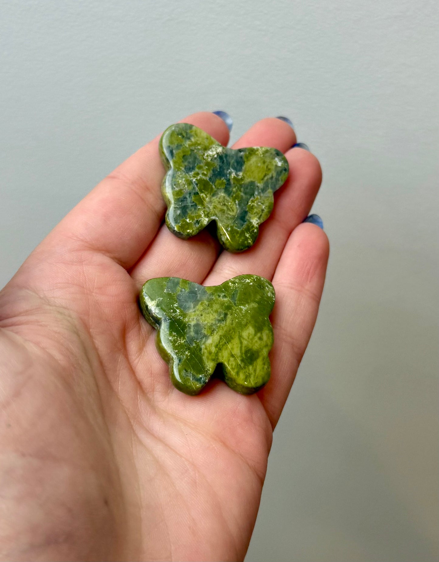 Jade butterfly carvings