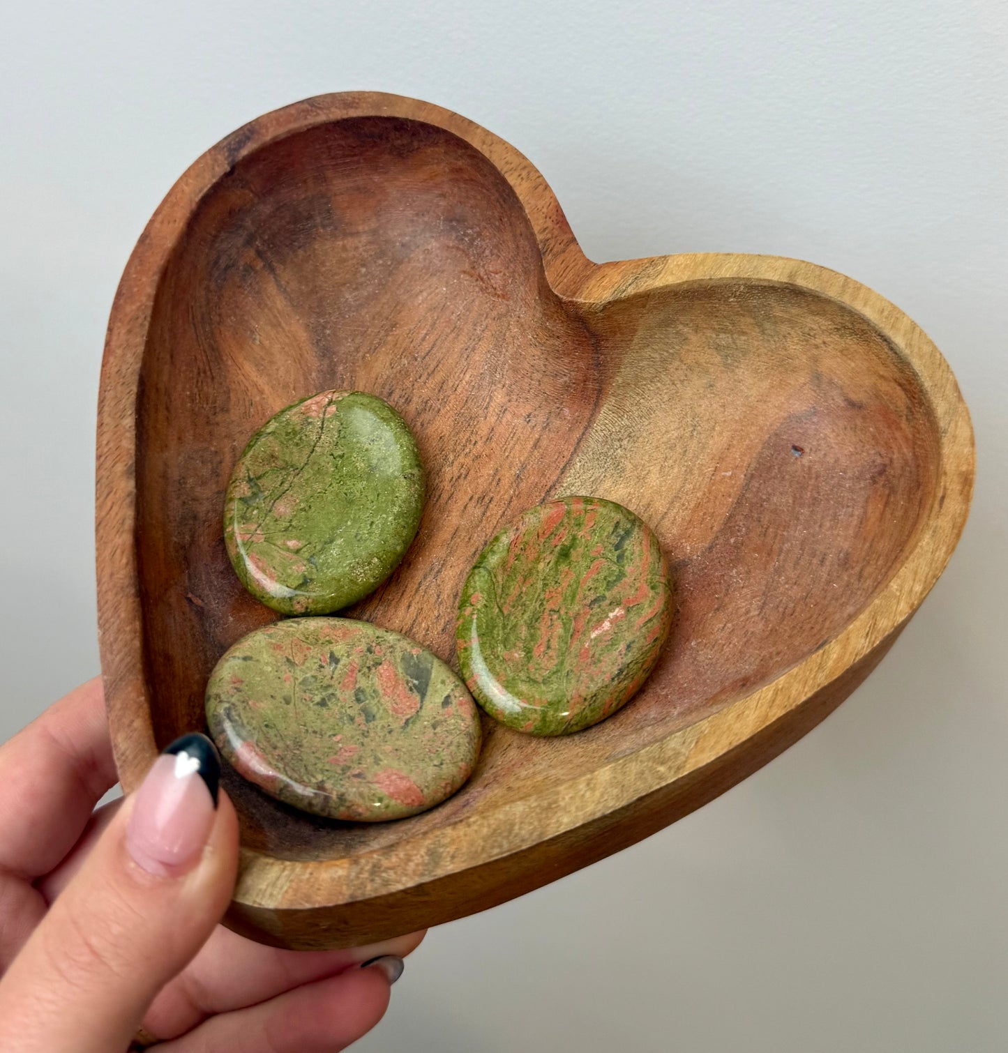 Unakite worry stones