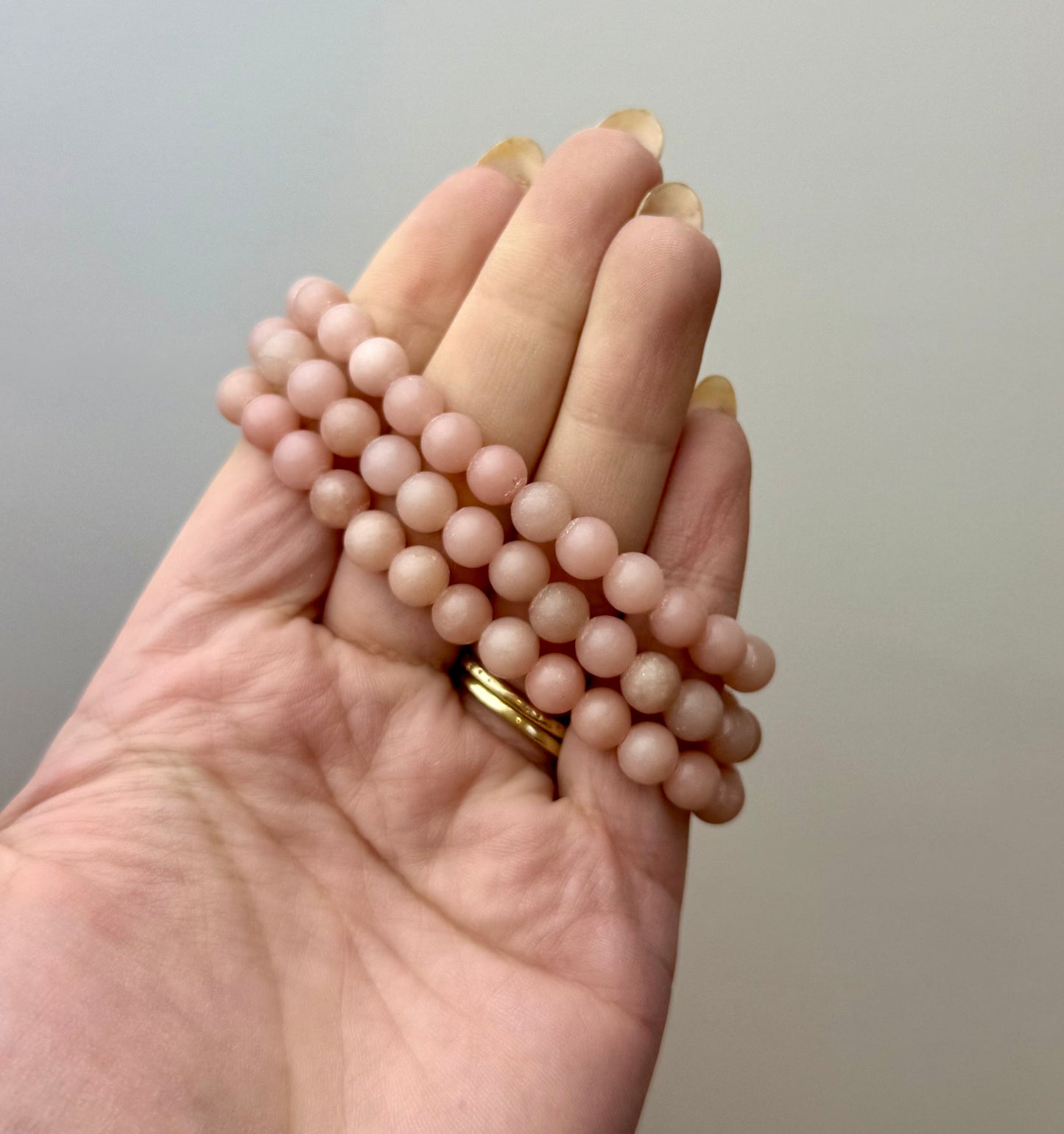 Pink opal bracelets
