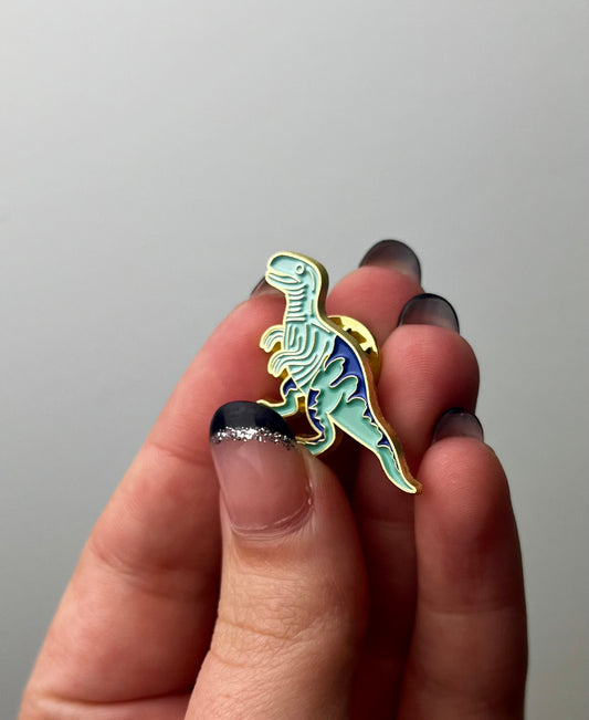 Dinosaur enamel pin