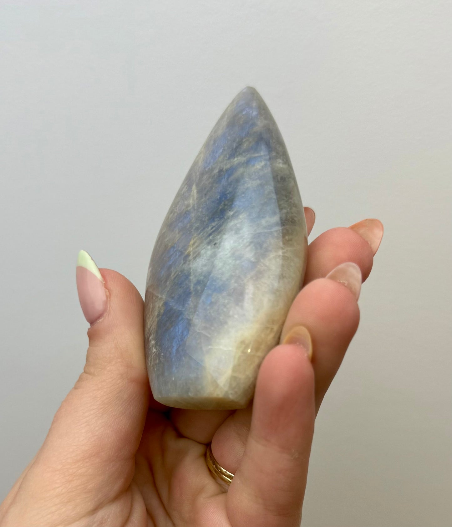 Blue moonstone tear freeforms