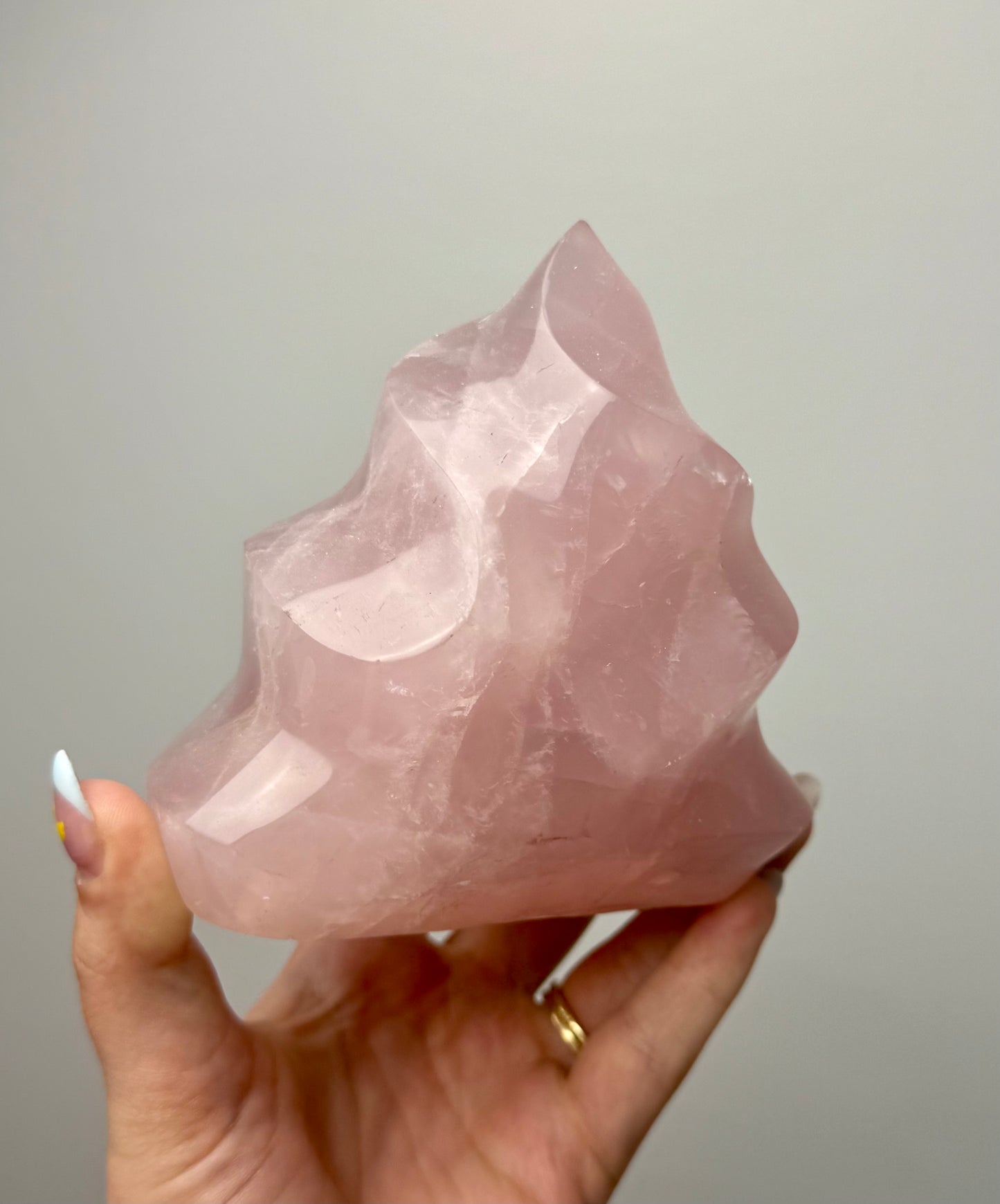 Rose quartz flame
