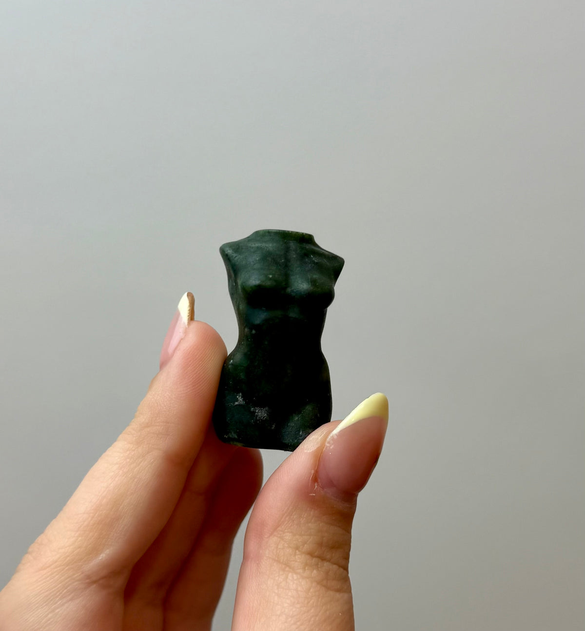 Jade woman body carving