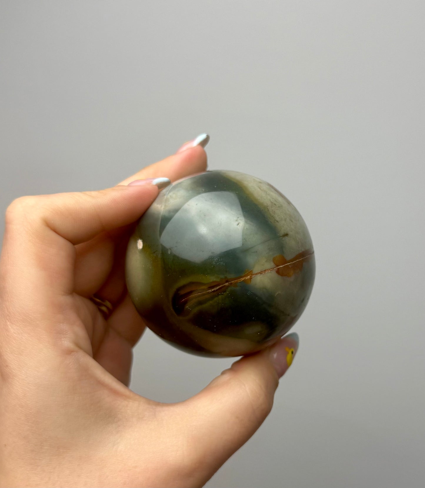 Polychrome jasper sphere