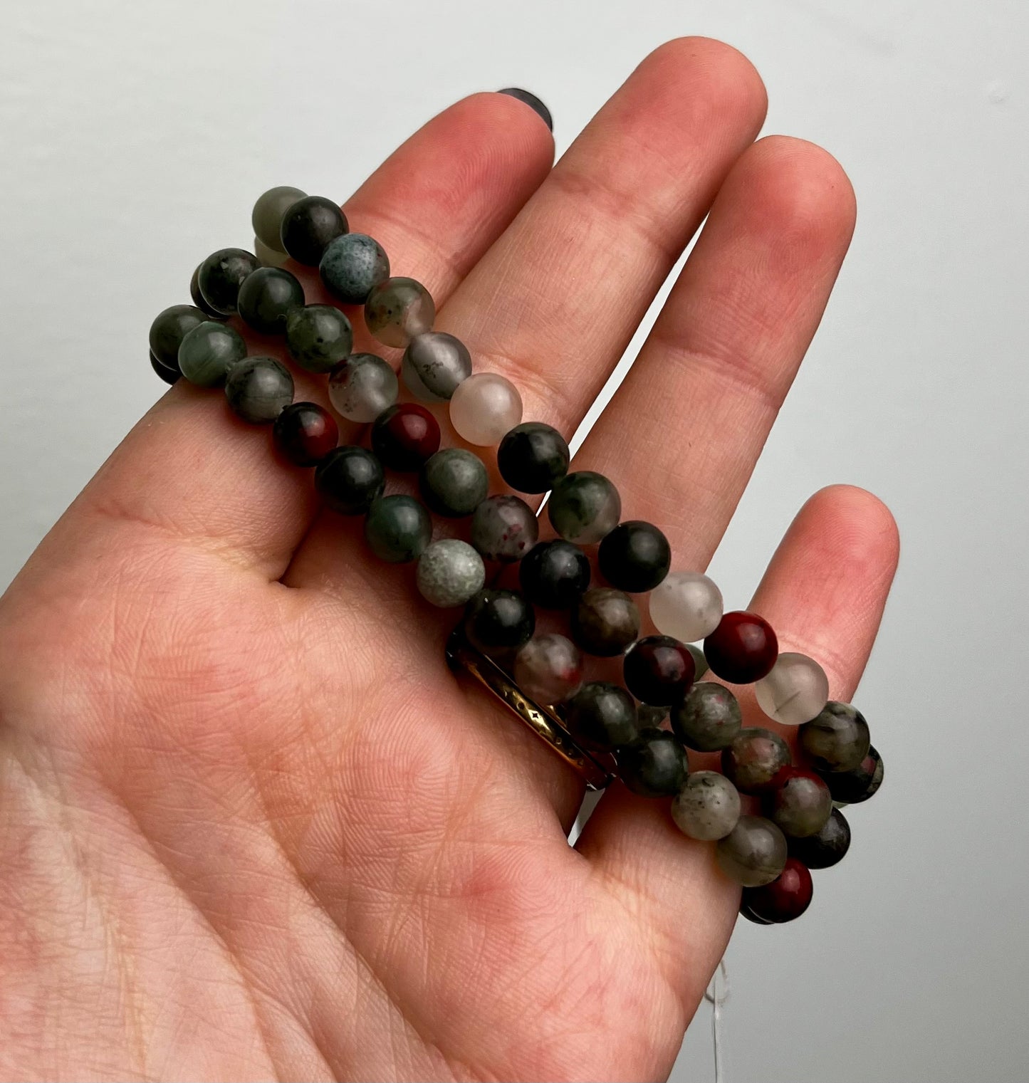 Bloodstone bracelets