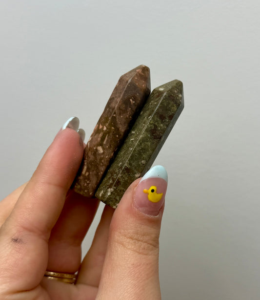 Rainforest jasper mini towers