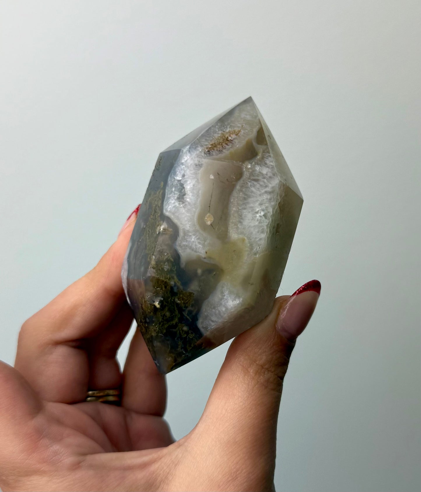 Chunky moss agate dt