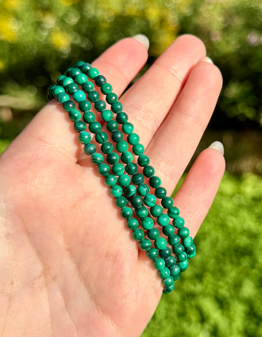 4mm malachite bracelets