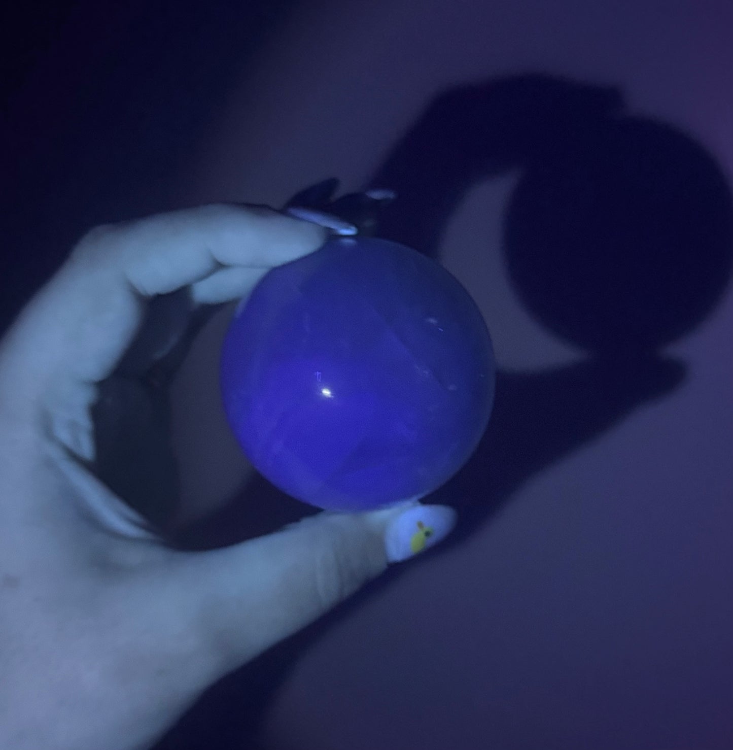 Green fluorite sphere