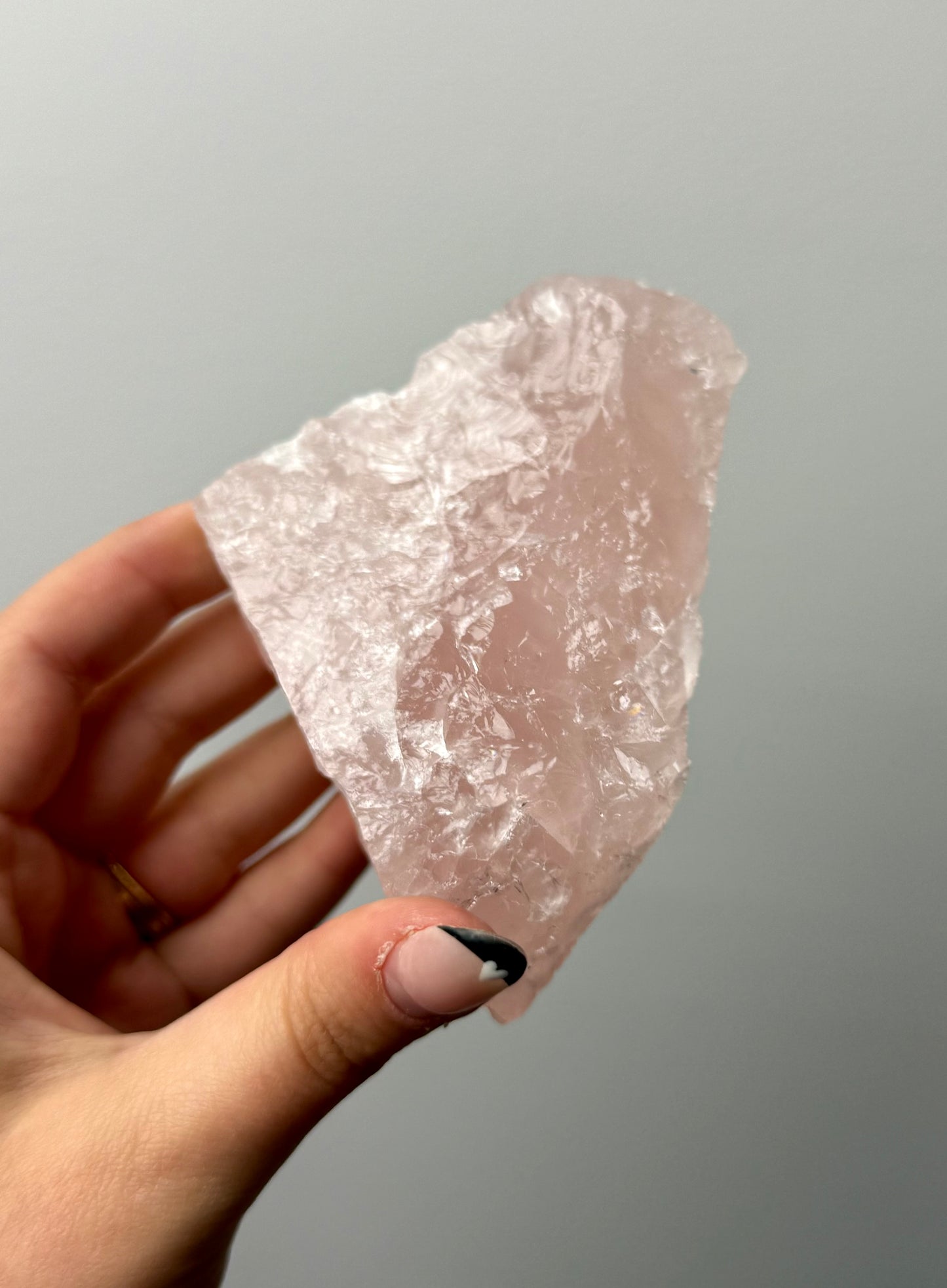 Rose quartz raw chunk