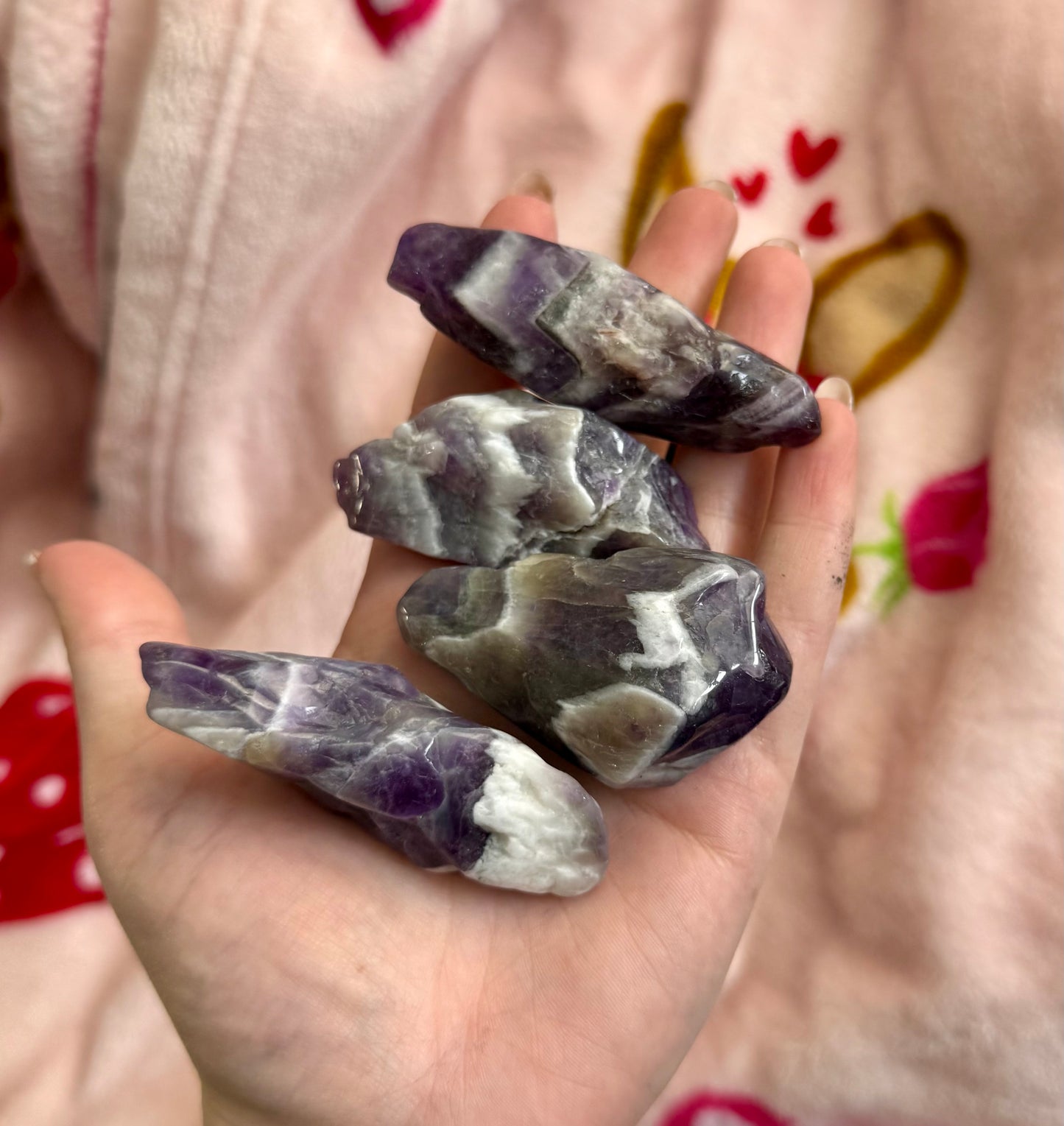 Dream amethyst polished raws
