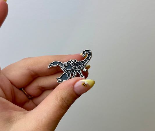 Scorpion enamel pin