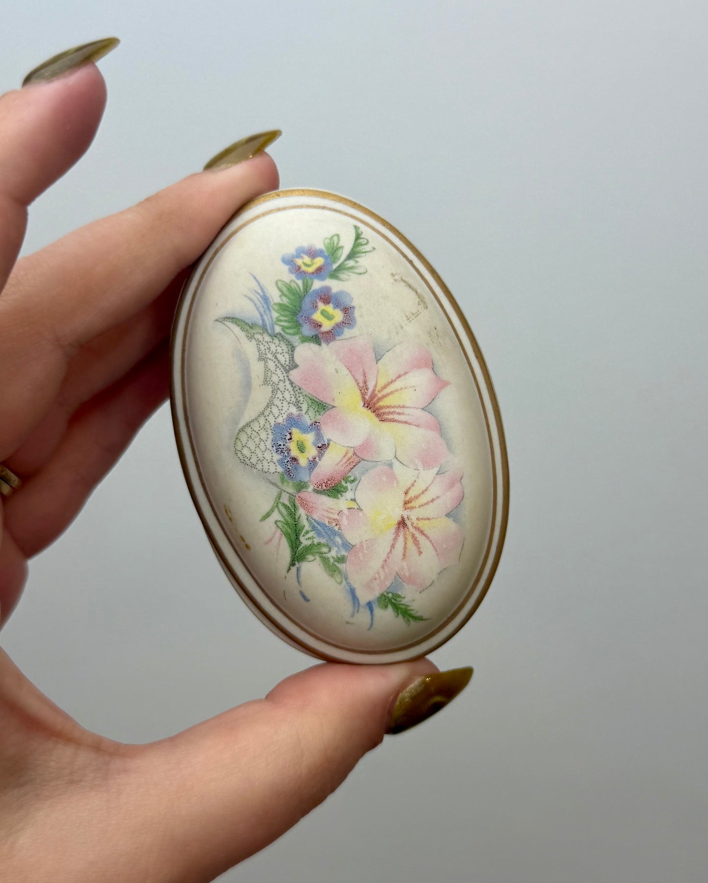 Flower trinket box thrifted find