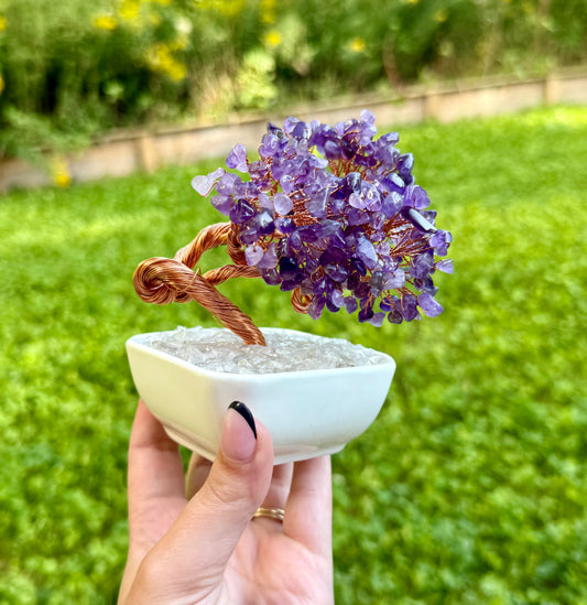 Amethyst crystal tree