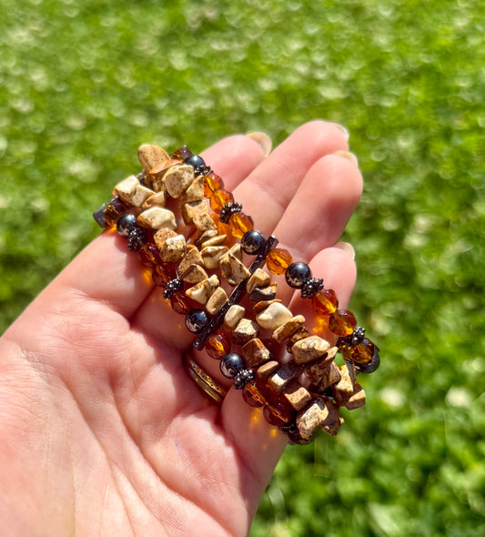 Picture jasper bracelet thrifted find