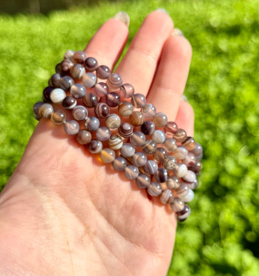 6mm Botswana agate bracelets