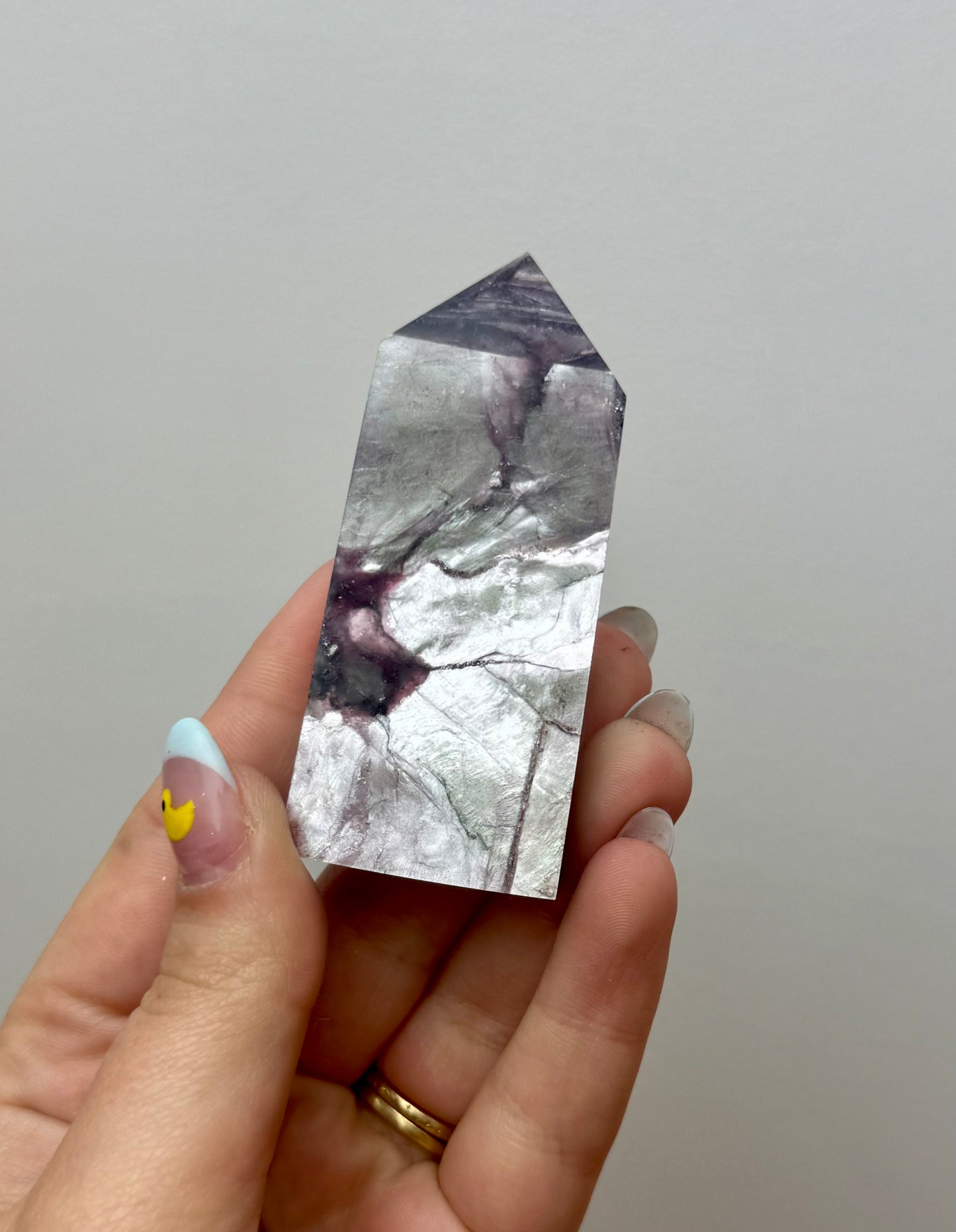Purple mica/gem lepidolite tower