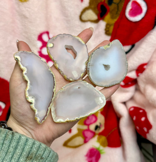 Agate slabs