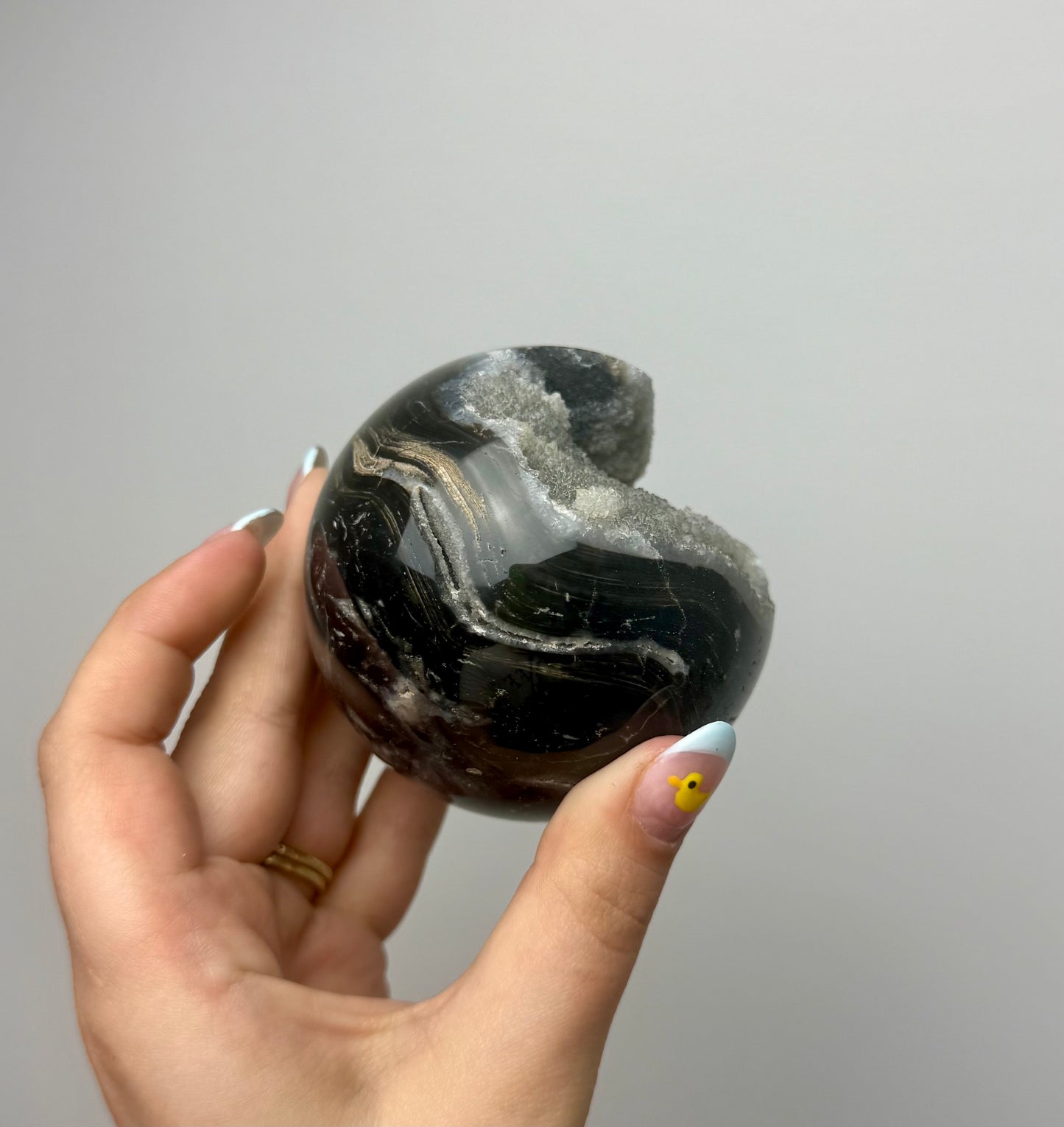 Chalcedony sphere