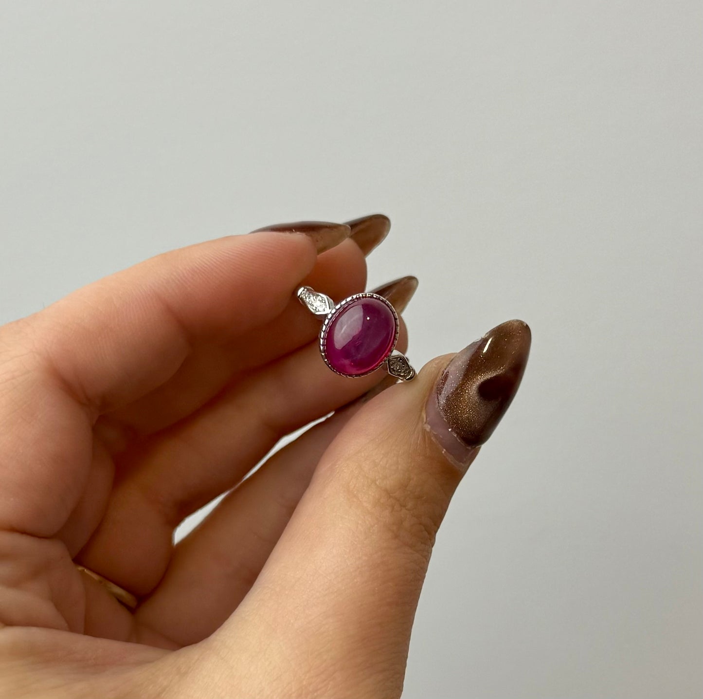 Ruby adjustable ring