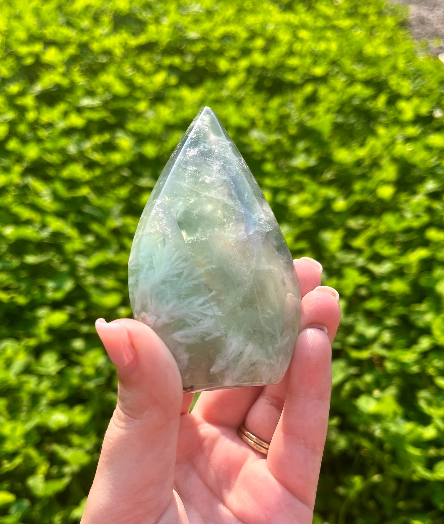 Feather fluorite tear Freeform