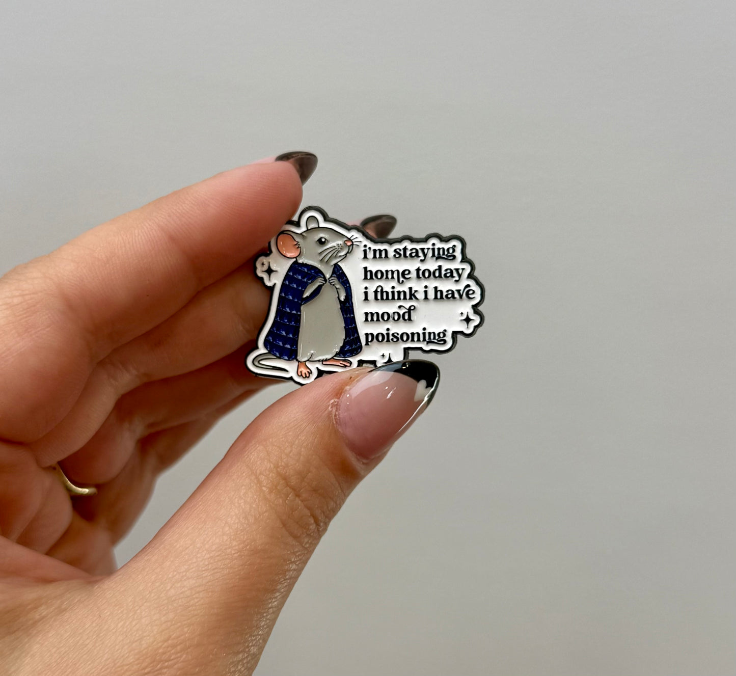 Mood poisoning enamel pin