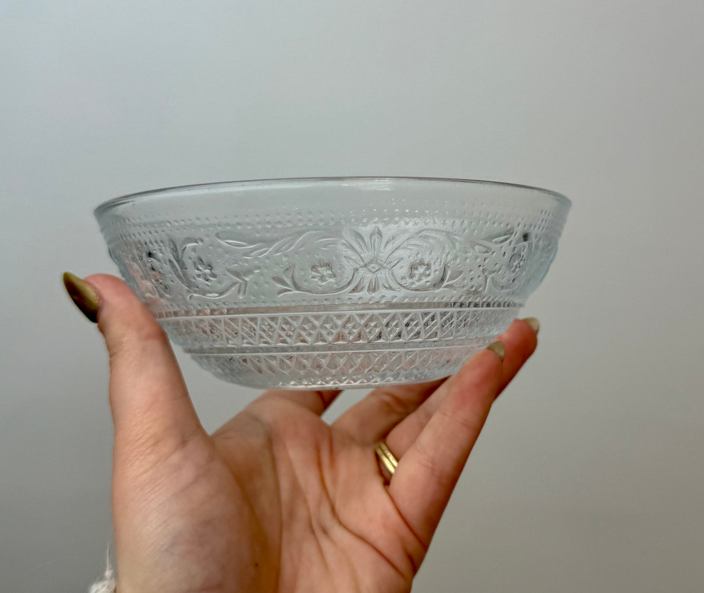 Glass bowl thrifted find