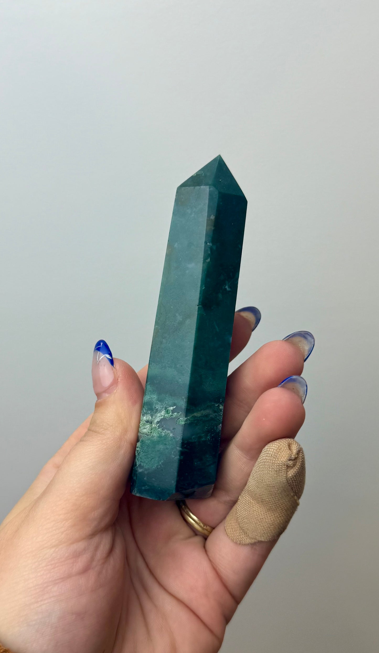 Moss agate tower