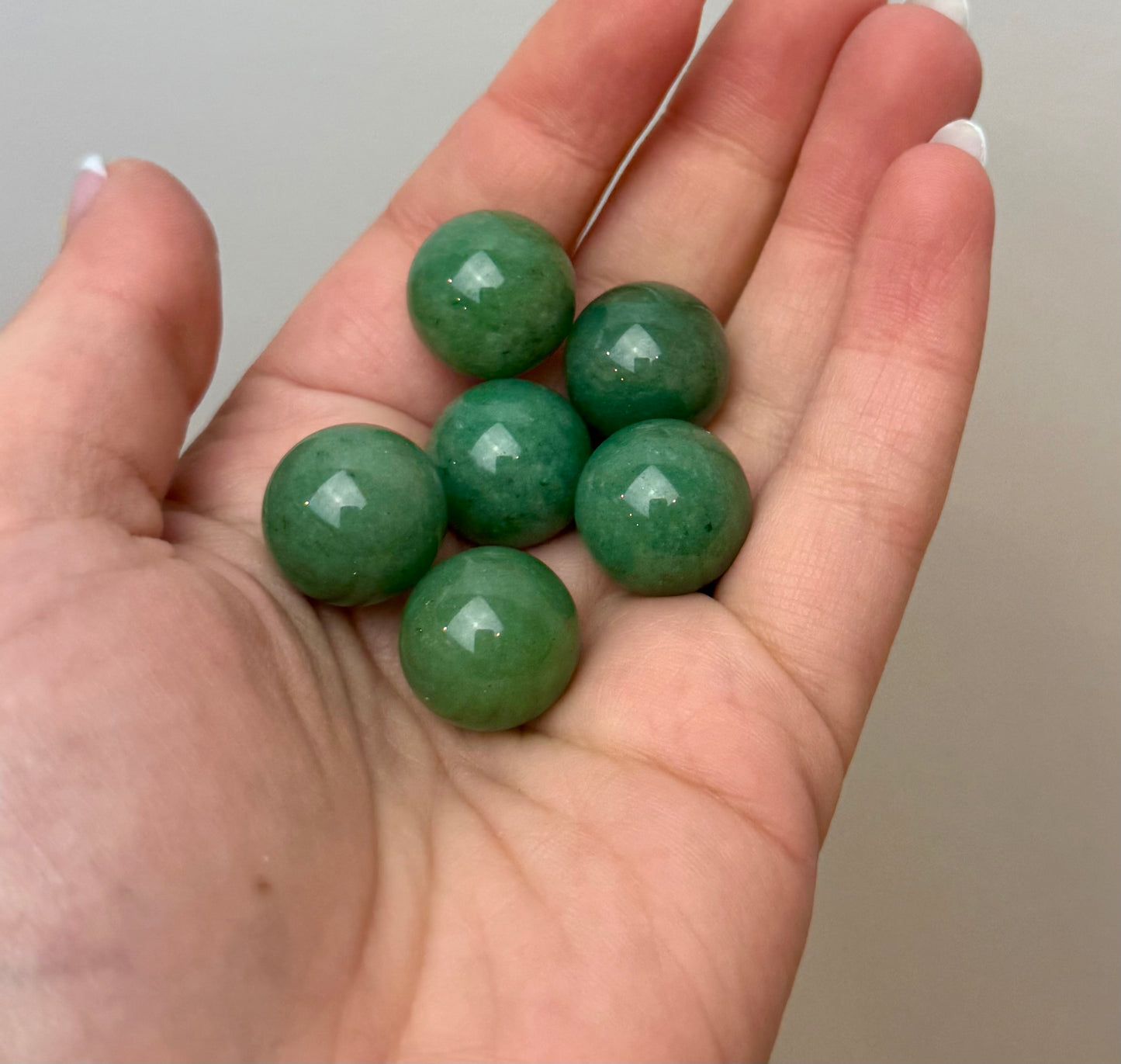 Green aventurine mini spheres
