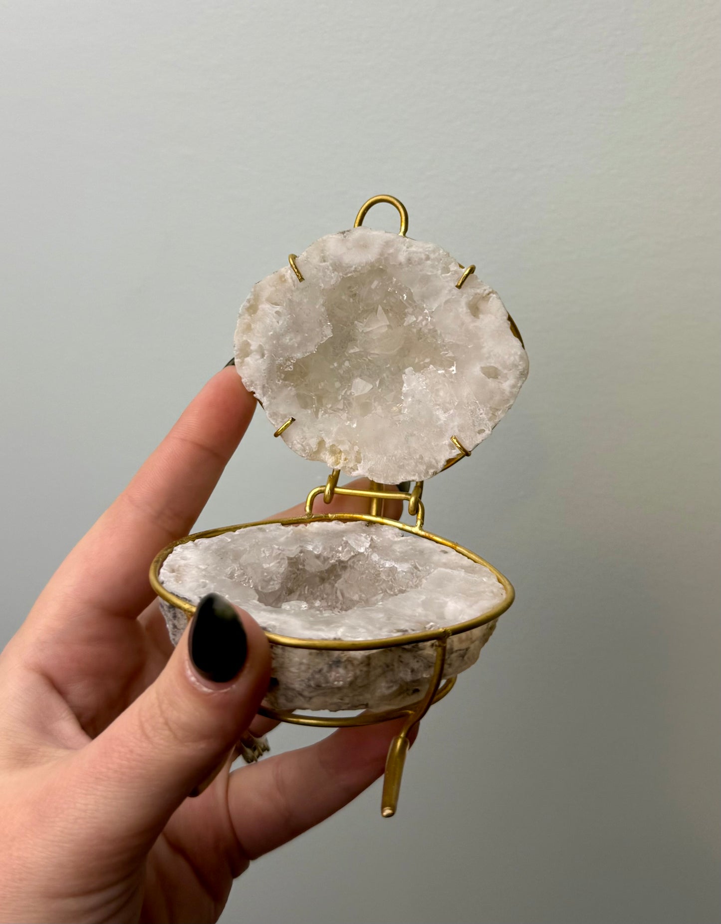 Quartz geode ring box