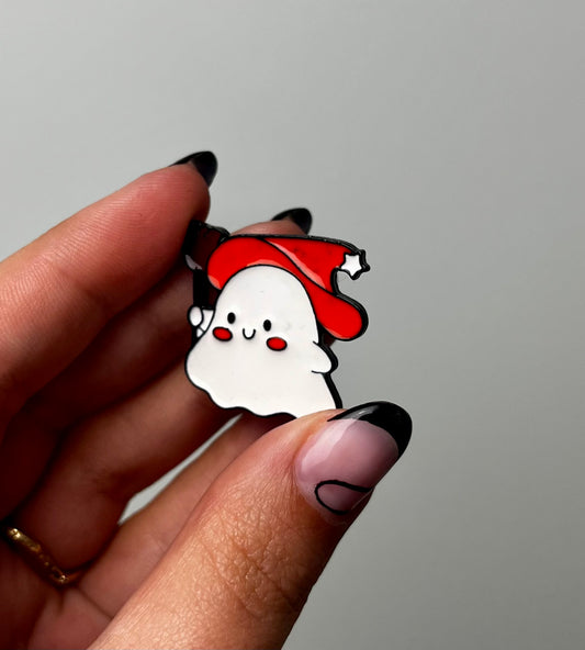 Ghost enamel pin