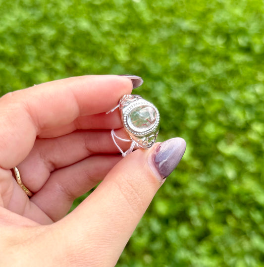 Rutile Quartz adjustable ring