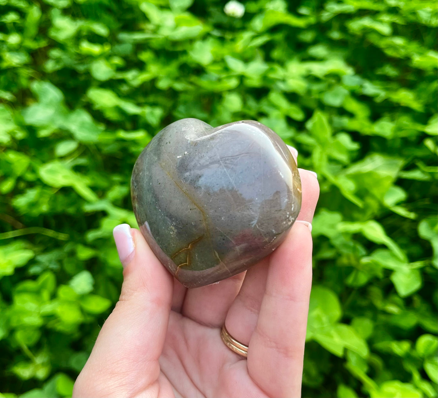 Ocean Jasper heart carving