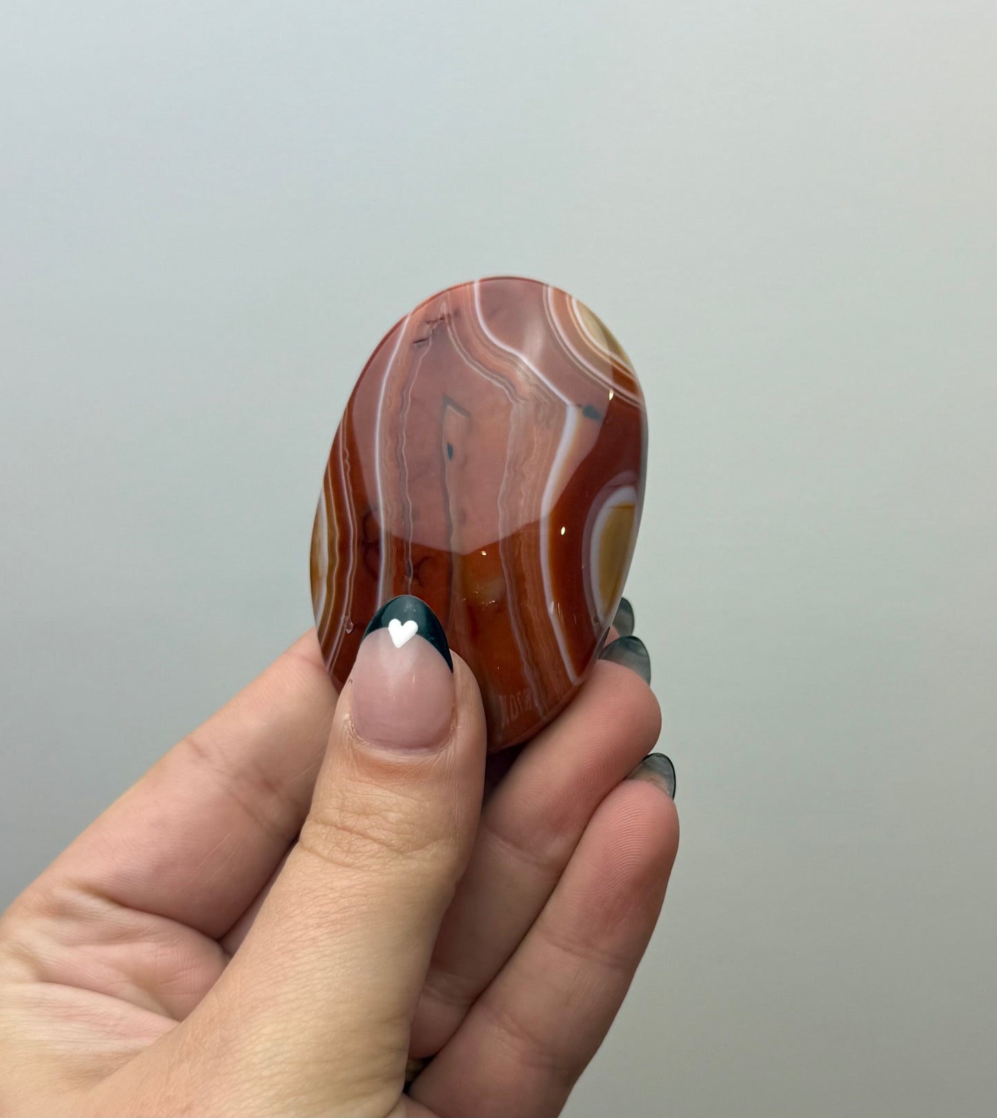 Carnelian palm stone