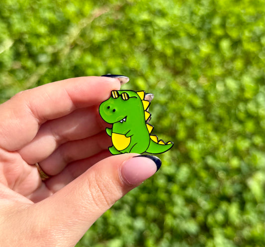 Dinosaur enamel pin