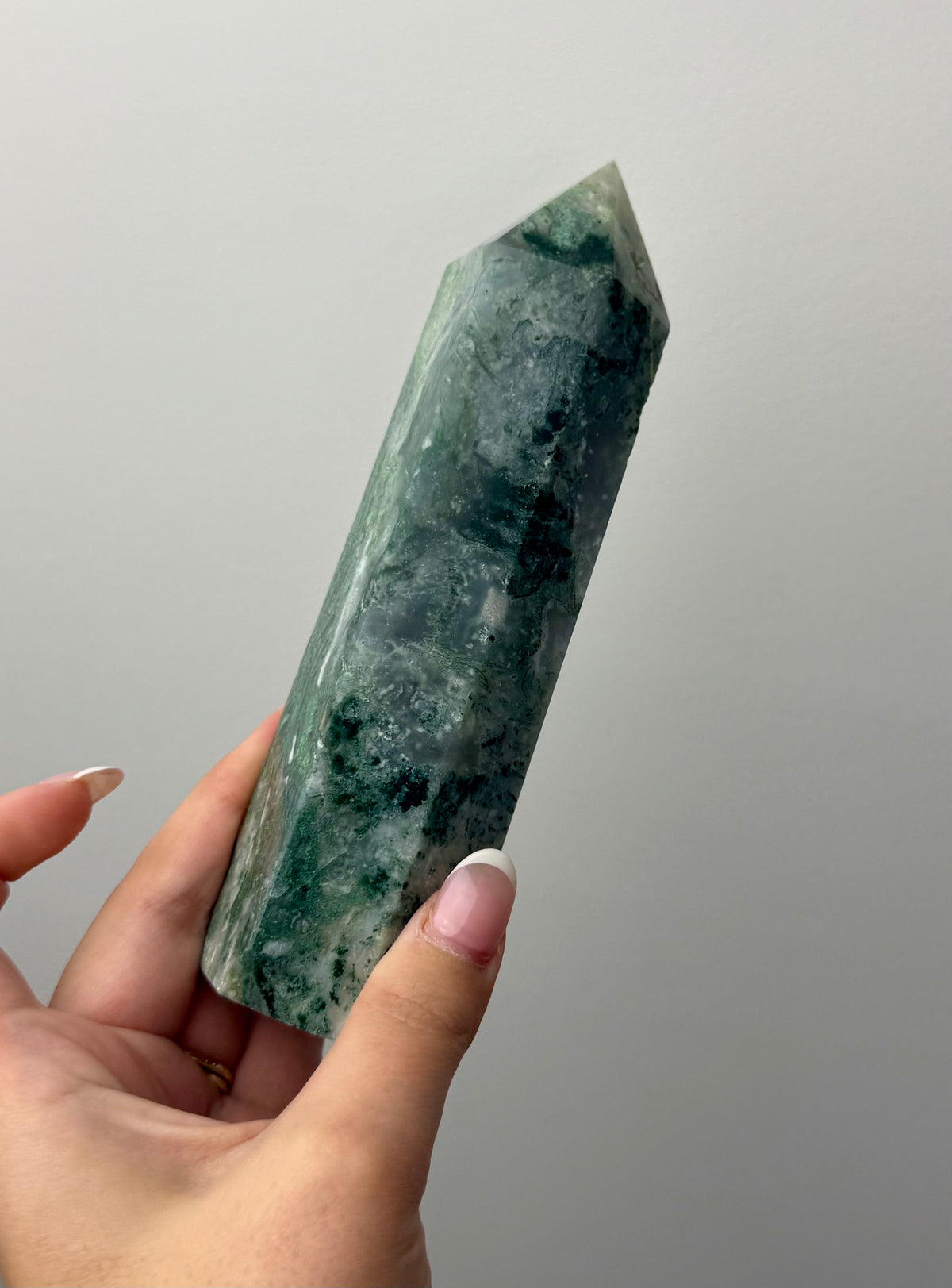 Moss agate tower