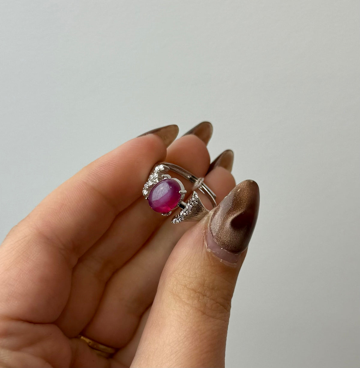 Ruby adjustable ring