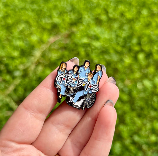 Greys anatomy enamel pin